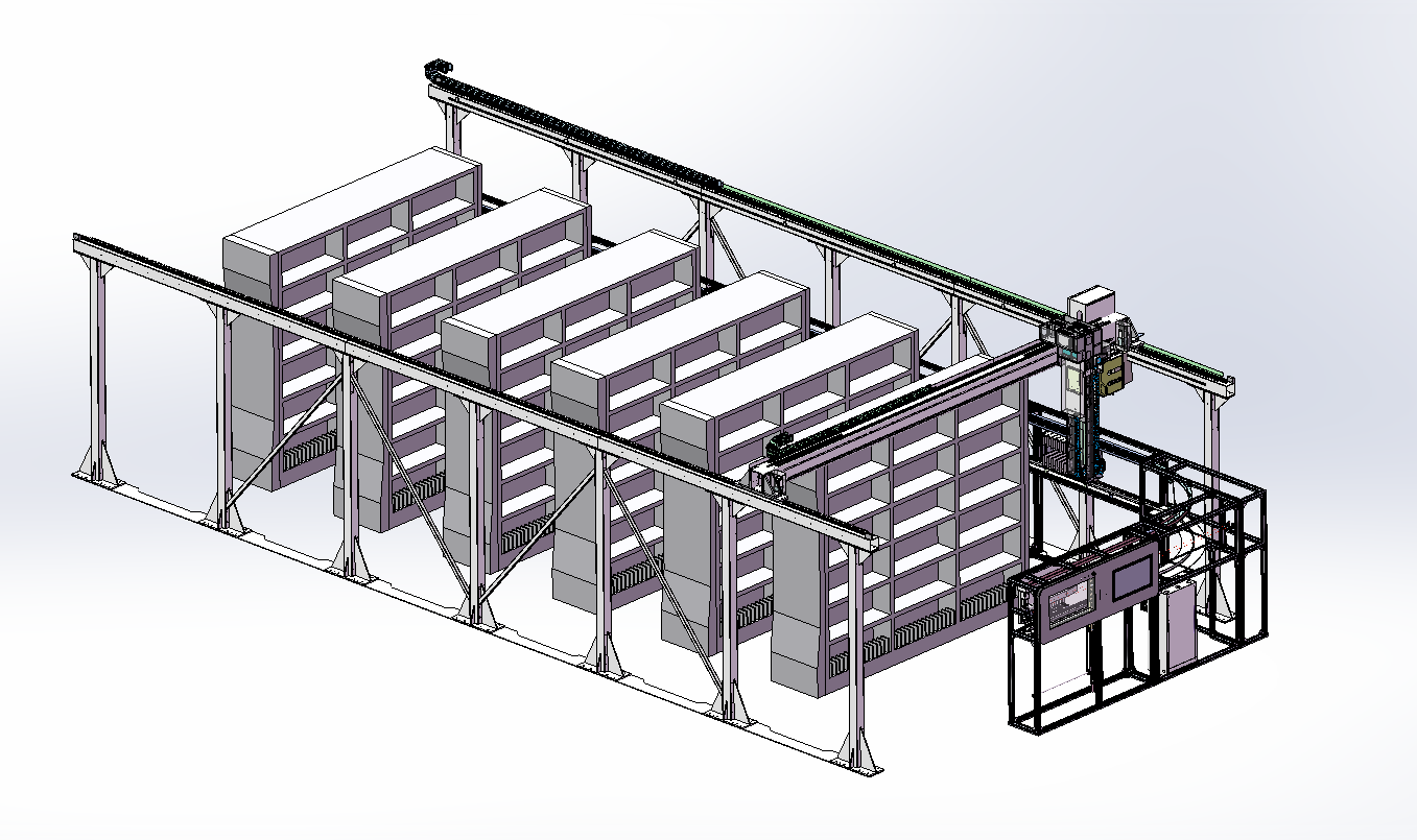无人库房---绗架式