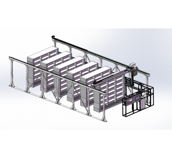 无人库房---绗架式